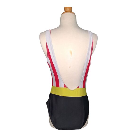 Buc-ee's Striped Logo One-Piece Swimsuit Medium - Picture 5 of 6